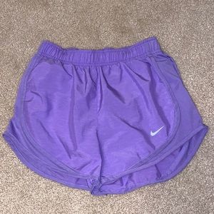 Womens purple Nike athletic shorts